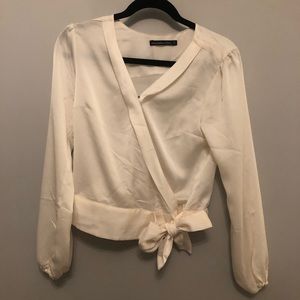 Silk wrap top